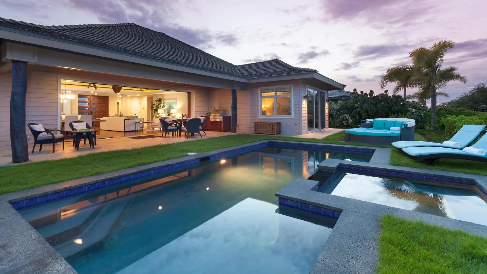 Blue Lagoon Single Level 4Br Kamilo Home With Pool And Cottage Waikoloa